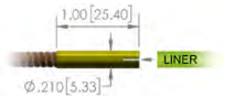 WTP-ELJL-45116A  PowerBall or Tregaskiss/Bernard Replacement Ph. Bronze Jump Liner for .045-1/16 (1.2-1.6mm) Aluminum Wire - 8.5 IN (216mm)